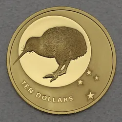 Goldmünze 1/4oz "Kiwi" 2010 Icons of New Zealand (Neuseeland)