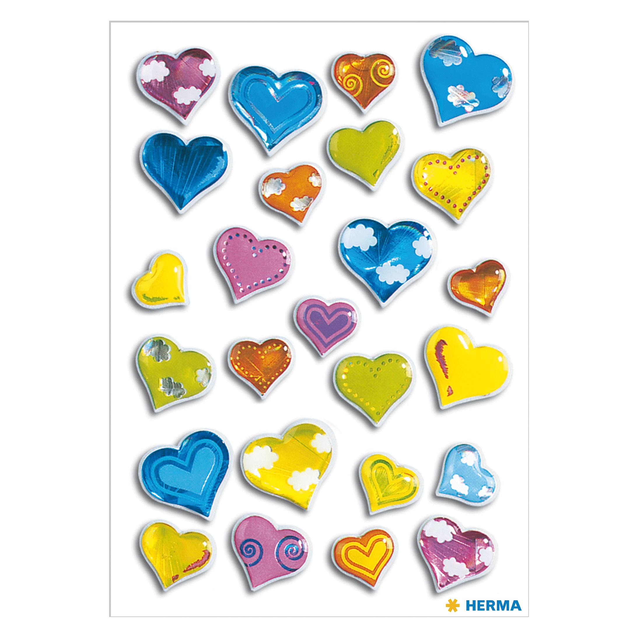 Herma Sticker Herzen (25 Sticker) (5217)