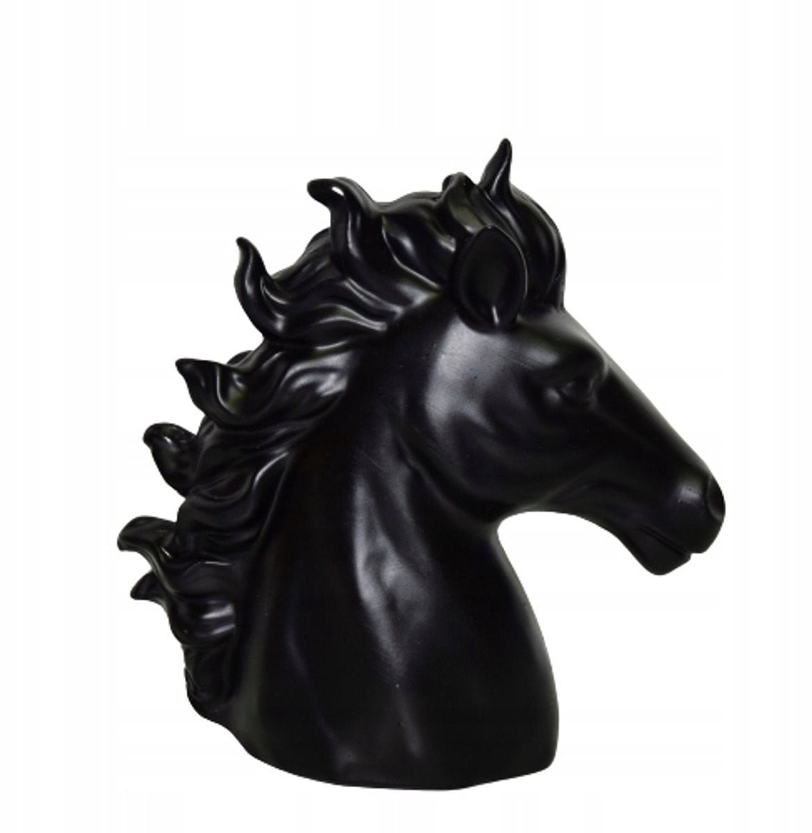 Stijlvolle Zwarte Paardenkop Decoratie voor op tafel