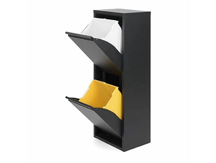 Jobgar Recycling-Mülleimer, Schwarz, 2 Schubladen, Marke EAN: 8027410002143