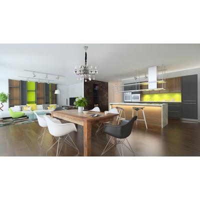 GLOBO LIGHTING Hängeleuchte "DUNJA", schwarz (verchromt), Leuchten, Hängelampe/Pendelleuchte/Esszimmer/Wohnzimmer/Esstisch, Hängeleuchte