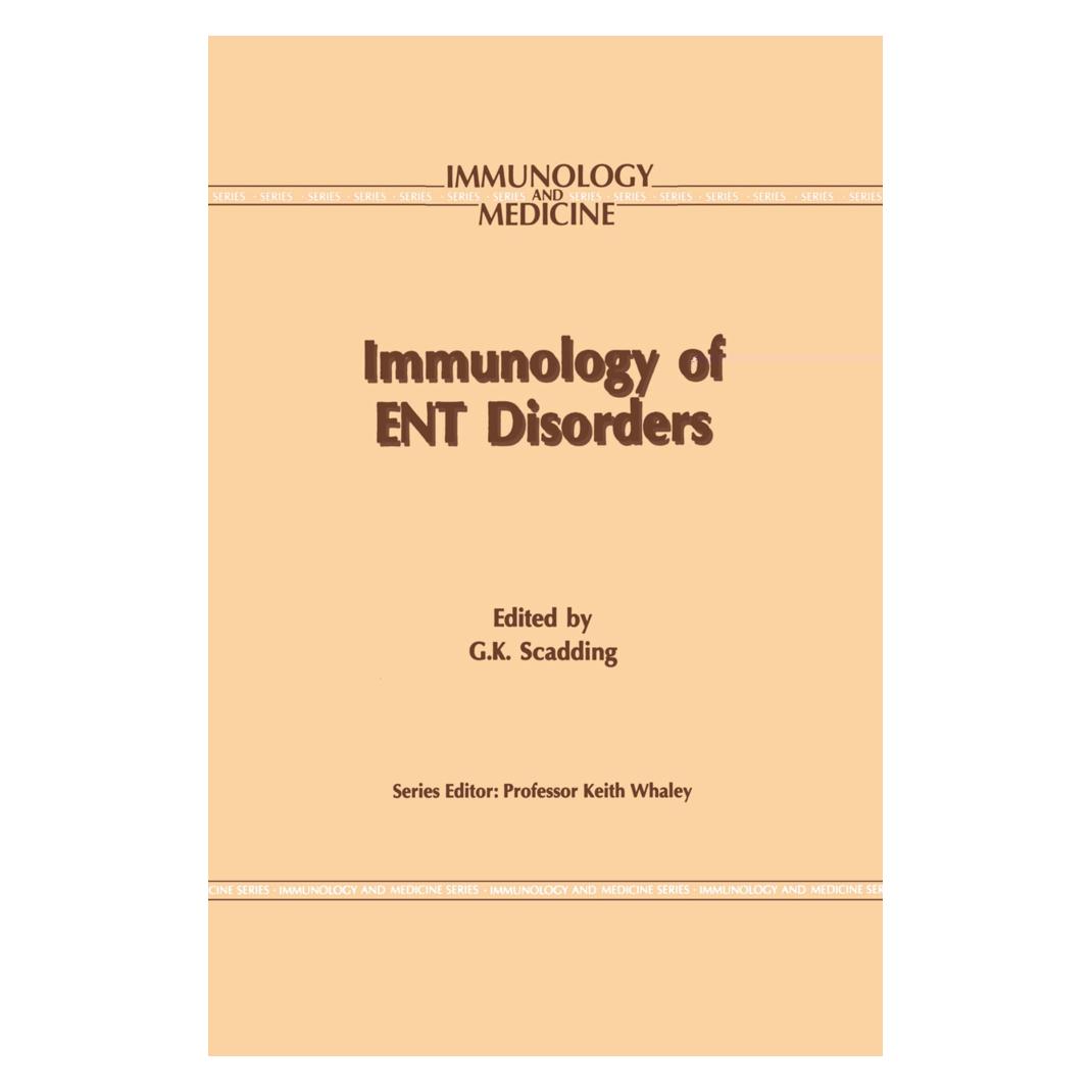 Springer Immunology of ENT Disorders (Englisch, Softcover, Glenis K. Scadding) (55533113)