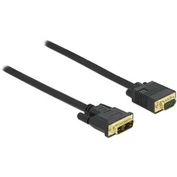 Delock Kabel DVI 12+5 Stecker zu VGA Stecker 5 m