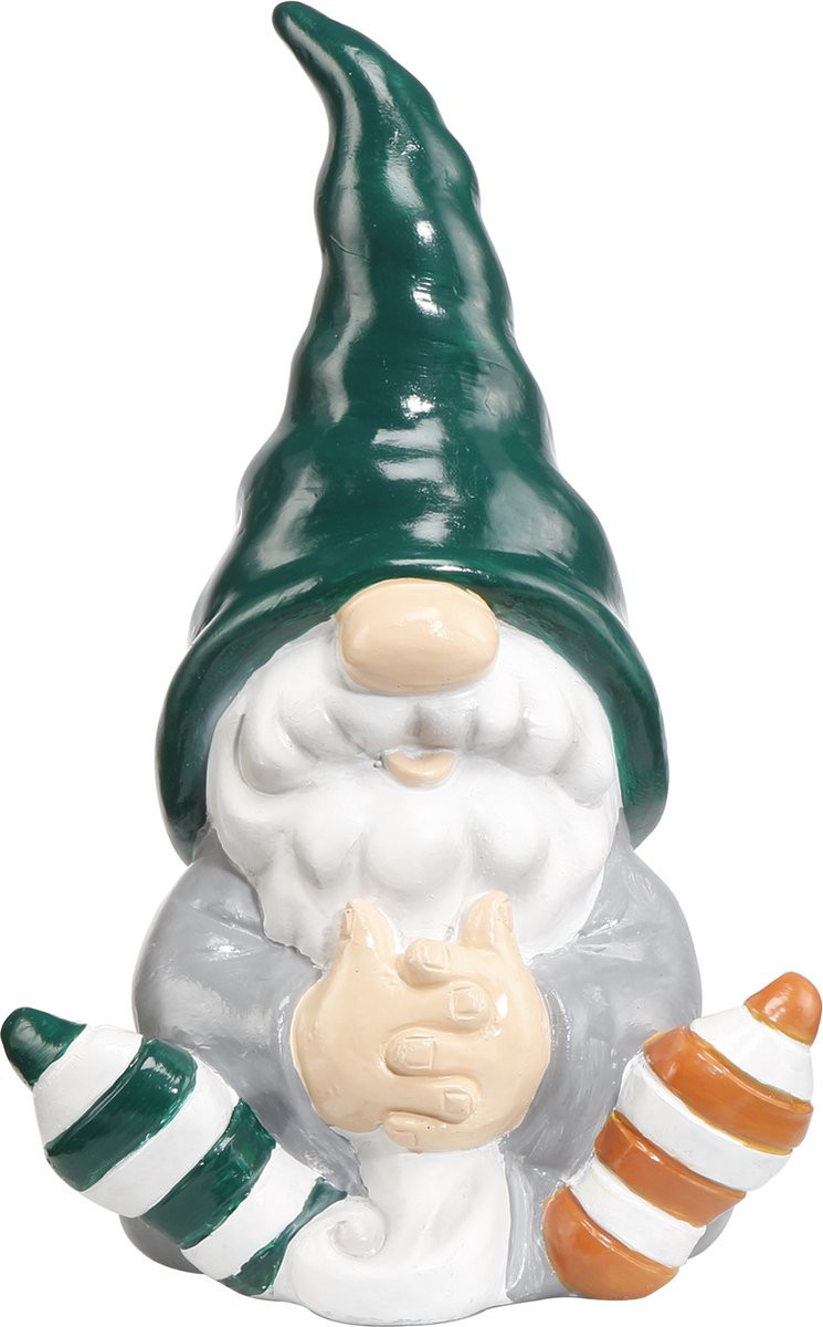Goebel Kerst Decoratief beeld Kabouter Knut van Polyresin - Hoogte: 31 cm