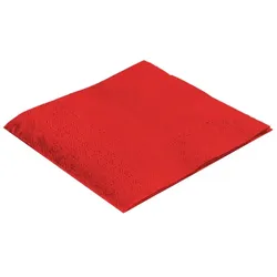 MONOUSO - Cocktail-Servietten aus Papier 20x20cm 2-lagige Rot (100 Stück)