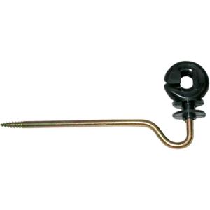 Horizont Isolatoren ranger, Holgewinde, Langstiel-Ringisolator, für Litze bis 4 mm & Band bis 13 mm, aus Kunststoff, 10 Stück