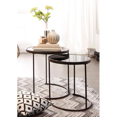 Beistelltisch HOME AFFAIRE, schwarz, B:50cm H:50cm T:45cm, Tische, Beistelltisch