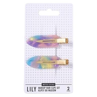 Lilly and Sid Lily Hair Clips For Makeup Pink Purple 2 Pieces (2 Stk.) (54741766)