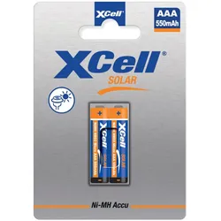 XCell Solar Accus X550AAA Ni-MH 1,2V / 550mAh 2er-Blister