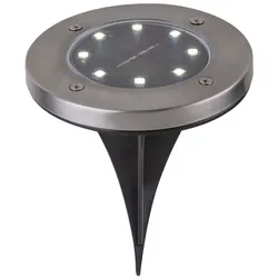Globo 33414 Solarleuchte Edelstahl, 8Xled Solarleuchte Edelstahl, 8X Led