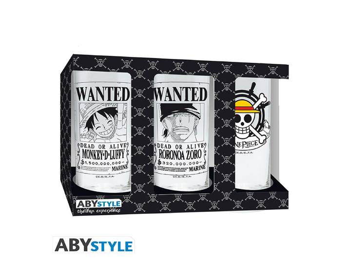 ONE PIECE Set de 3 verres