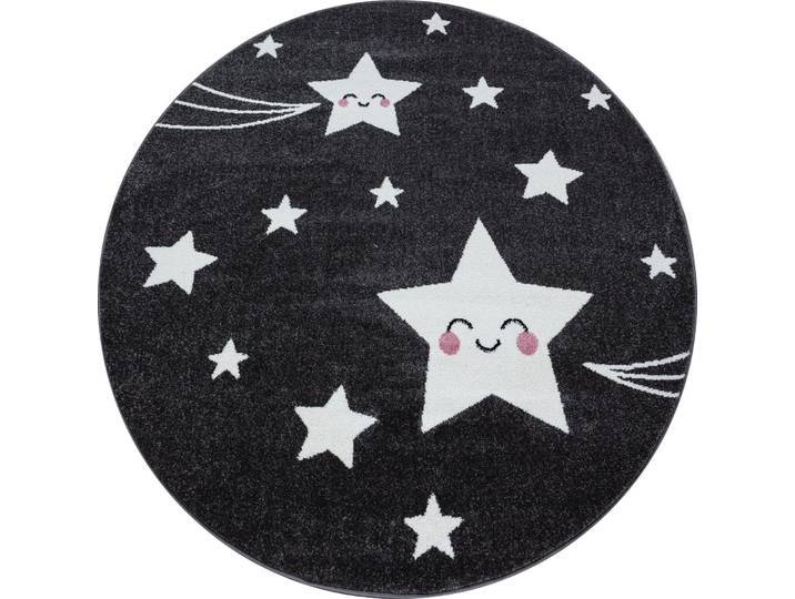 Kinderteppich Kids Grau, Weiss Polypropylen 120 x 120 cm - Kinderteppich