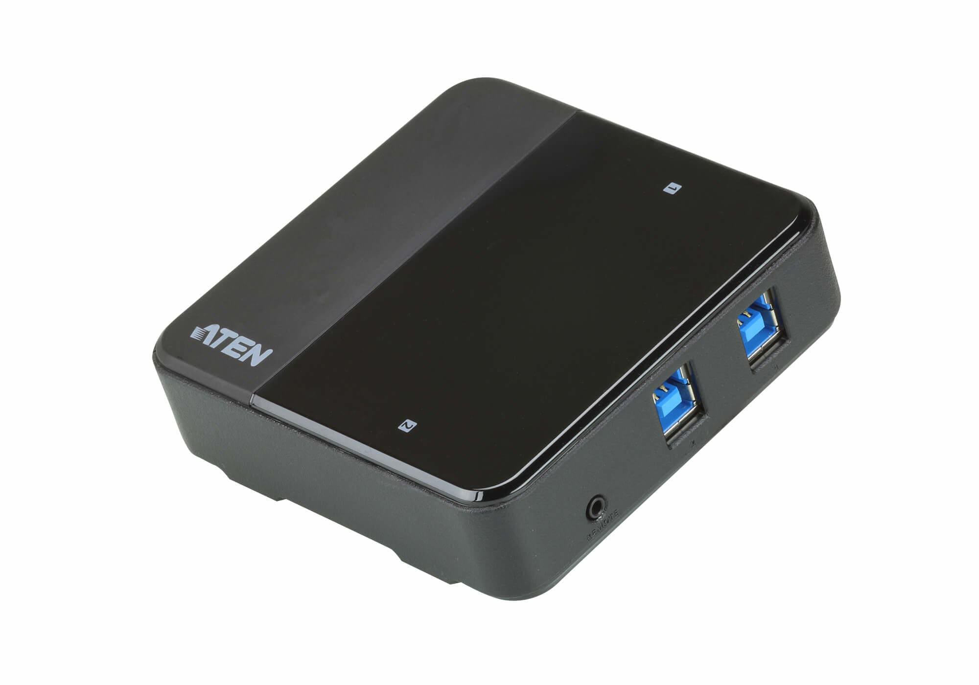 ATEN logo ATEN 2x 4 USB 3.2 Gen1 Peripherie-Freigabe-Switch US3324
