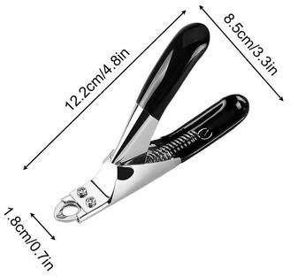 Happy Pet Pantry Professional Adjustable Stainless Steel Dog Nail Clippers With File black