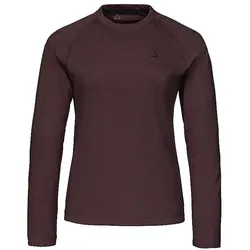 Schöffel, Damen, Funktionsshirt, CIRC Longsleeve Style Smue WMS (42, XL), Rot, Violett