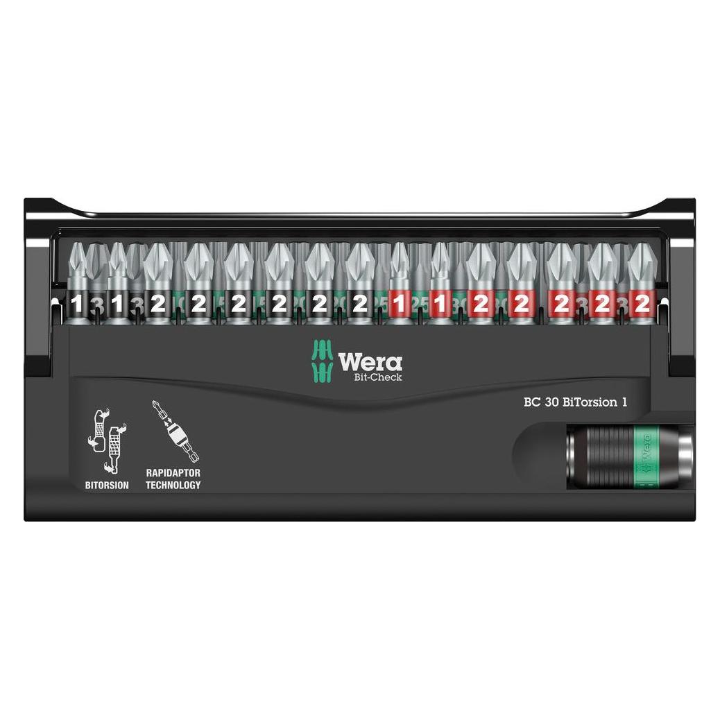 Wera Bit-Check 30 BiTorsion 1 (Kreuz Phillips PH, Kreuz Pozidriv PZ) (5057430001)
