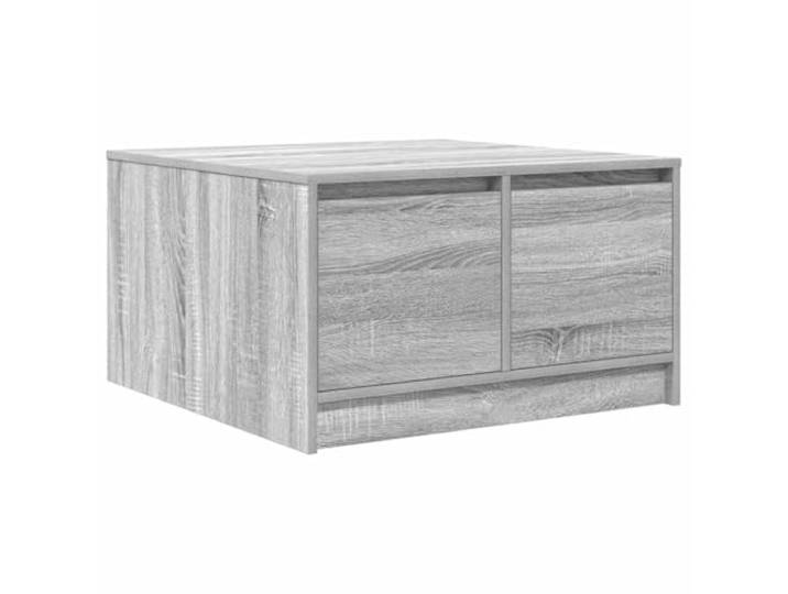 LASWWQMRF Couchtisch mit 4 Schubladen Grau Sonoma 70,5x70x40 cm Kompakter Kaffeetisch mit 4 geräumigen Schubladen für das Wohnzimmer, pflegeleichtes Design in Grau Sonoma.