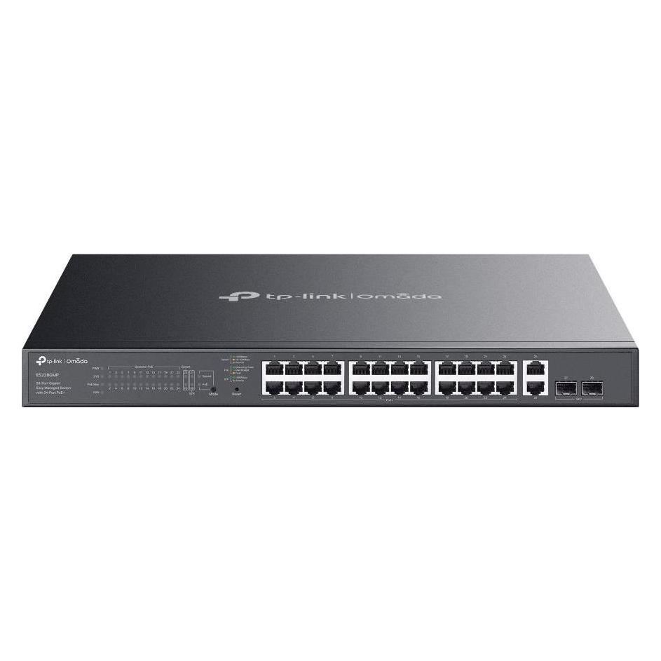 TP-Link 28-Port Gigabit Easy Managed Switch mit 24 PoE+ und Cloud-Management (28 Ports) (425416)