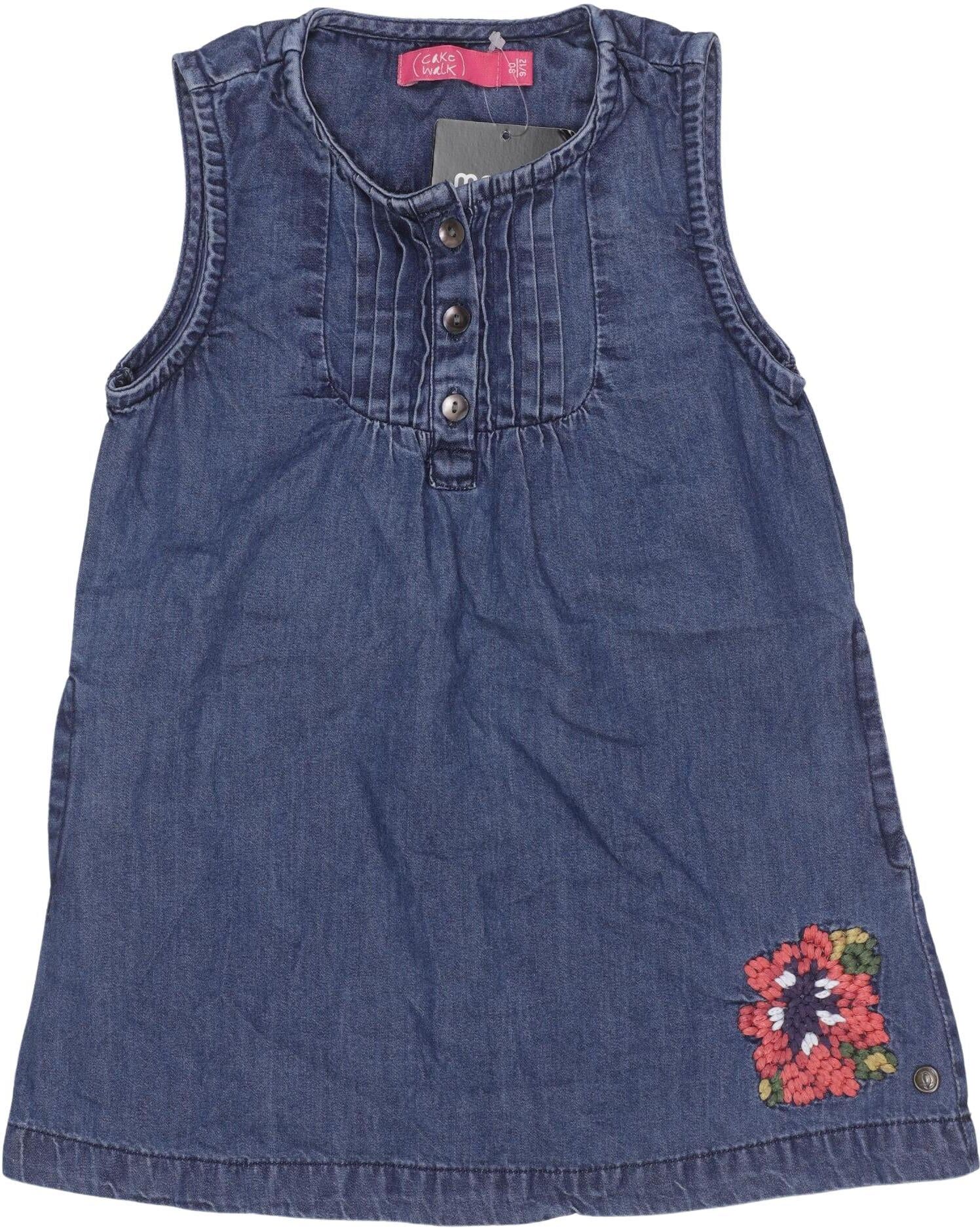 Cakewalk Mädchen Kleid, Blau, Gr. EU 80, Baumwolle - Second Hand
