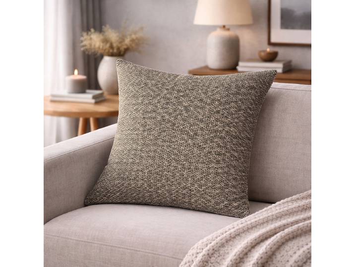 Coussin décoratif Fjella Beige/Sable 40 x 40 x 1cm Polyester