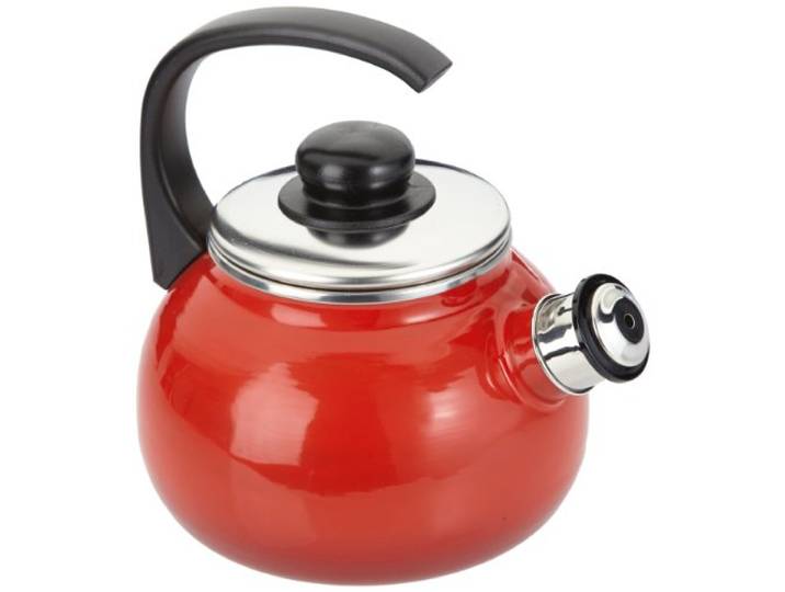 Karl Kruger Rome Serie Waterkoker, 2 l, Metaal, Rood, 30 x 18 x 30 cm