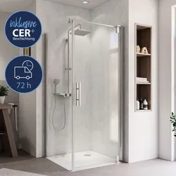 Breuer  Dusche  QUICK  72  Europa  Design  Drehtür  für  Seitenwand  900  mm  -  anschlag  Rechts