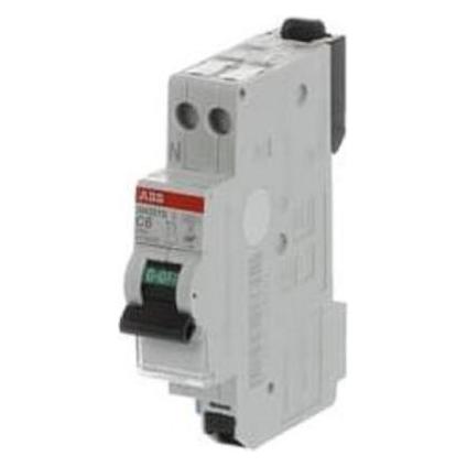 ABB SN201 MCB Leitungsschutzschalter Typ C, Pol 1P+N 6A 230V, Abschaltvermögen 4,5 kA DIN-Schienen-M (2CSS245202R0064)