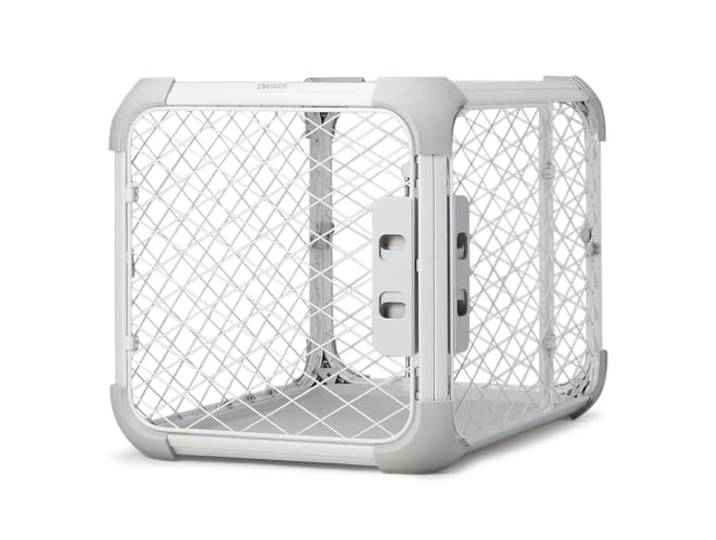 Diggs Evolv Hundebox I Starkes und modulares Design I Robustes Laufgitter I Pfotensicheres Netz I Gebaut für Welpen und Hunde I (61 cm L x 43 cm B x 48 cm H) (klein, Esche)