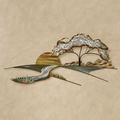 T.i./New Metal Design Oak Hill Wall Art Sculpture Multi Metallic , Multi Metallic