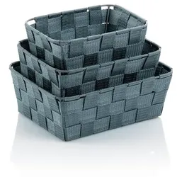 Kela Korb-Set Alvaro 3er Polypropylen Grau