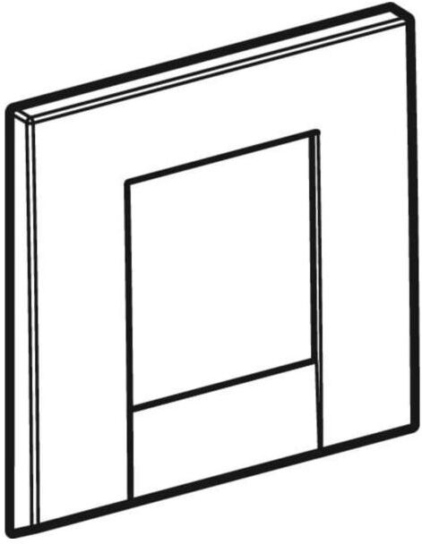 Geberit Abdeckpl. HyTronic UR Bolero für 241922211 UR- Steuerungen ab 2009, hgl. -verchromt