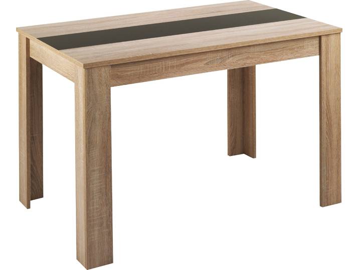 Esstisch BYLIVING Nori , braun (eichefarben, eichefarben, eichefarben), B:120cm H:75cm T:80cm, Tische, Esstisch, Breite 120, 140 oder 160 cm, Mittelplatte wendbar