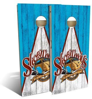 Skip's Garage Triangle Heritage Outdoor Cornhole Board Set
