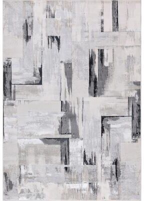 MDA Rugs Nevada Collection Abstract Gray/Black Neutral Area Rug