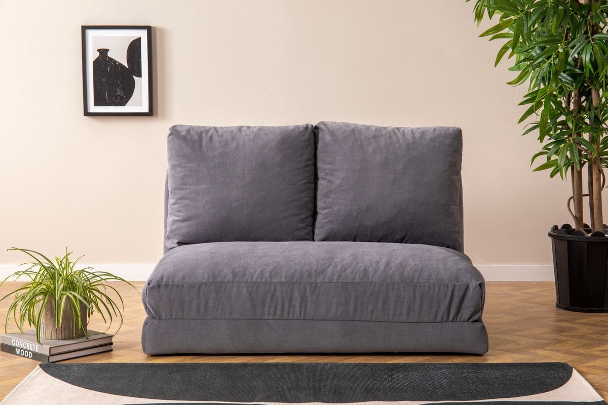Skye Decor Taida 2-zits slaapbank - Grijs - Polyester