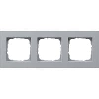 Abdeckrahmen dreifach, Abdeckung aluminium, Retail