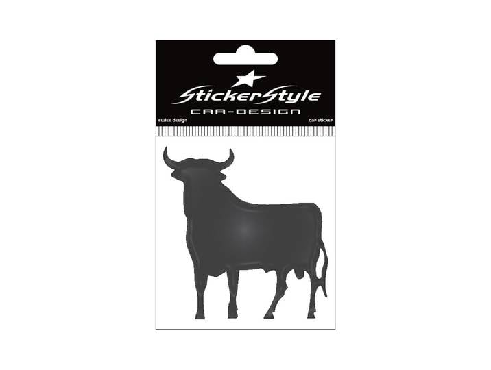 StickerStyle Sticker 3D- Stier schwarz