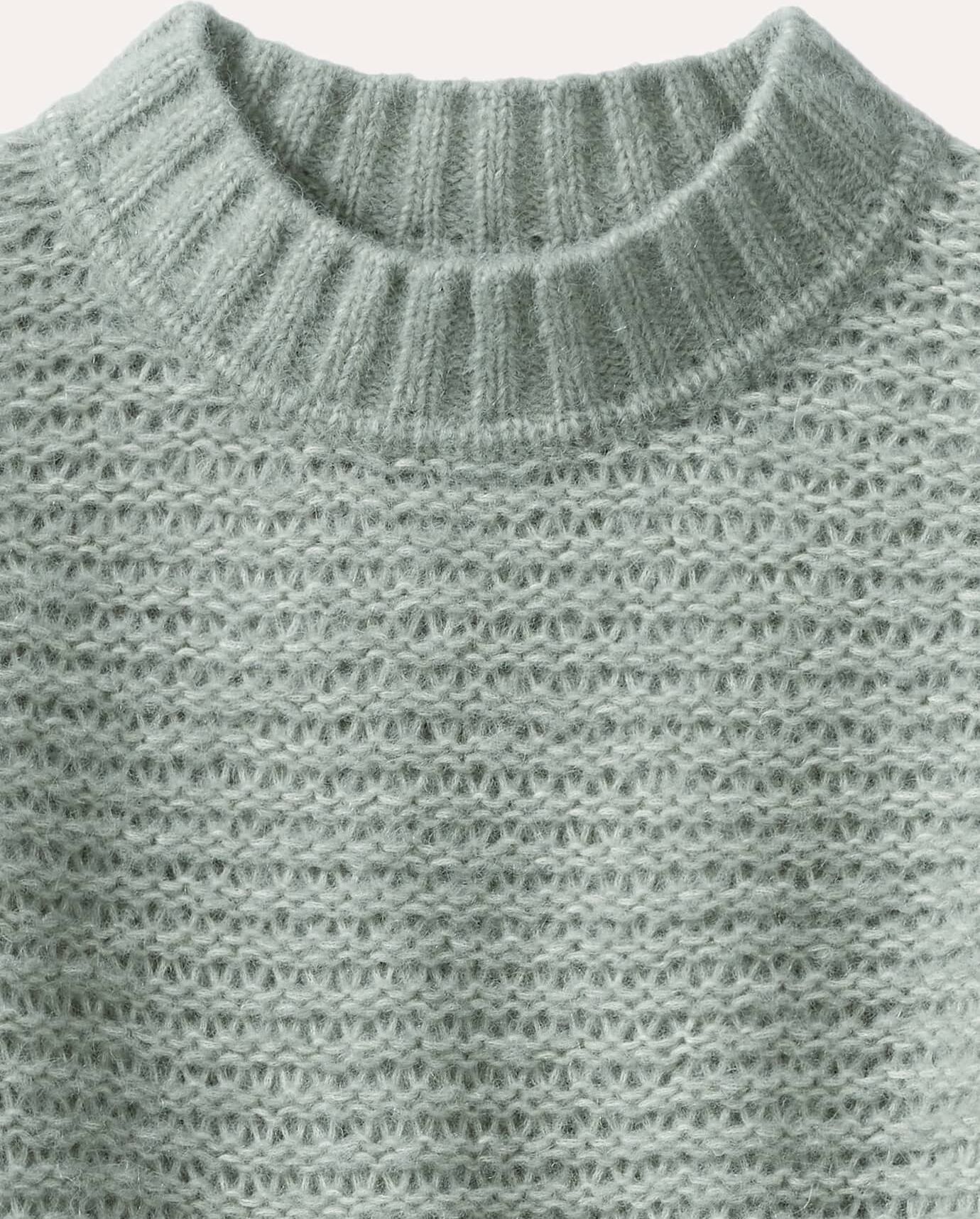 Walbusch KERO Alpaka-Pullover, noch offen: Größenlauf, Farbe Grün, 36, aus der Strickmanufaktur KERO kuscheliges Alpaka Damen