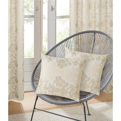 Kissenbezug OTTO HOME "Mannfred", beige (creme), B:50cm L:50cm, Polyester, Polyester, Kissenbezüge, Kissenbezug, Jacquard-Look, 50 × 50 cm, Blickdicht & formstabil, Pflegeleicht