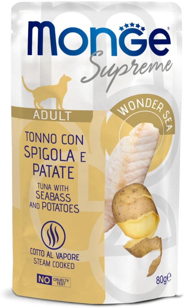 Monge Supreme Cat Busta Multipack 24x80G TONNO CON SPIGOLA