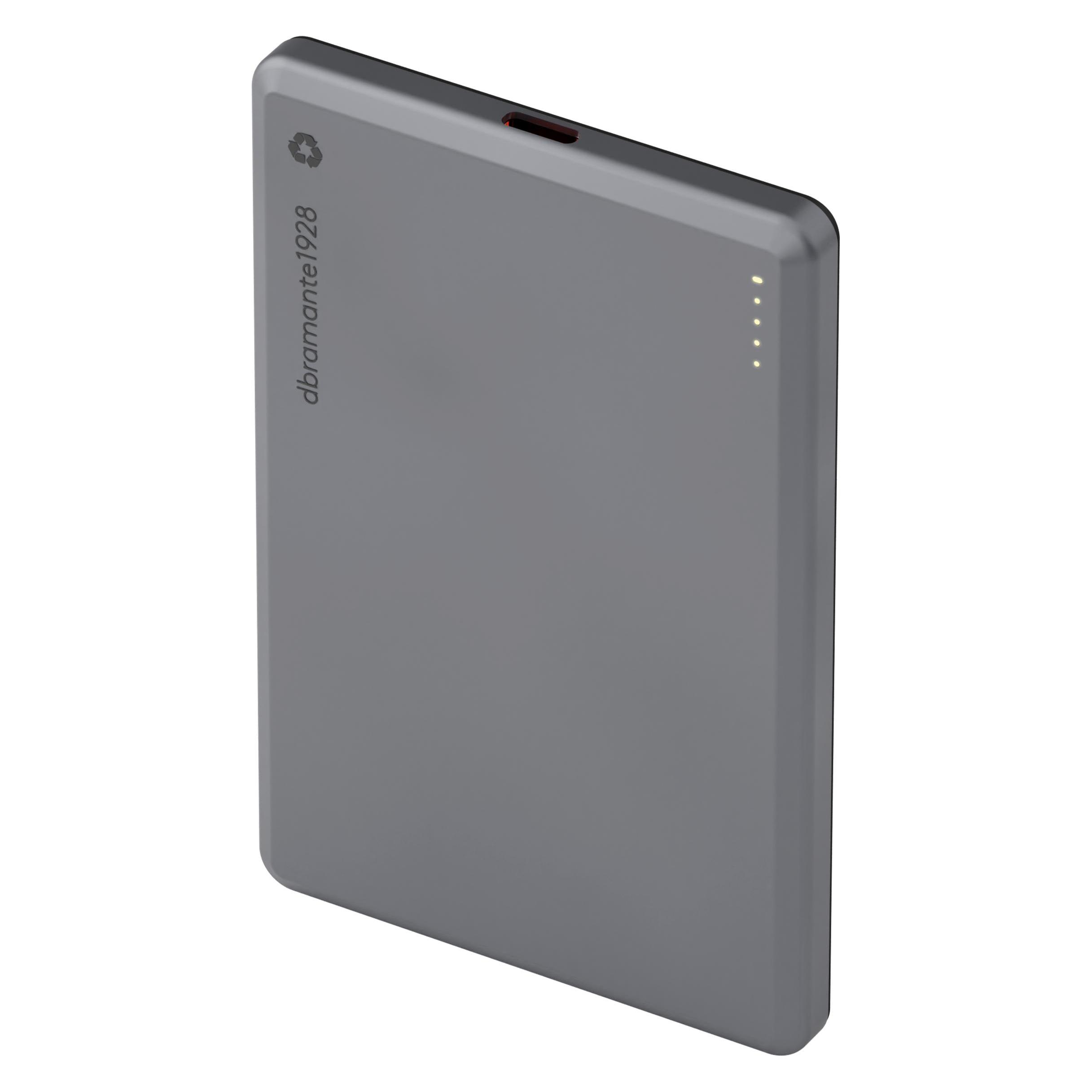 dbramante1928 re-charge-Pwr Bank 5K Wireless v2-Grey (5000 mAh, 20 W) (CP05SLBL7254)