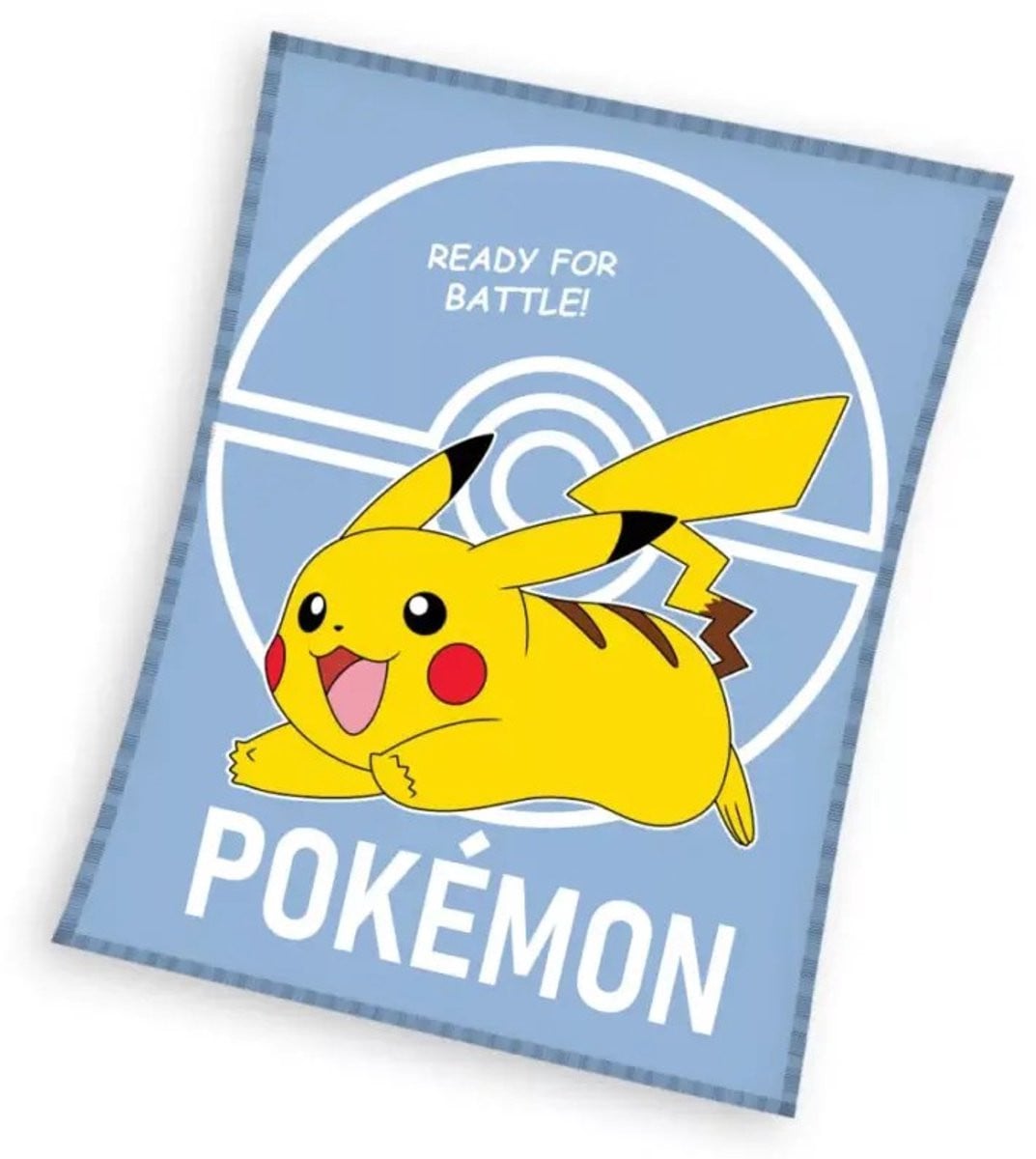 Pokémon fleece deken Starters Battle lichtblauw 110 x 140 cm