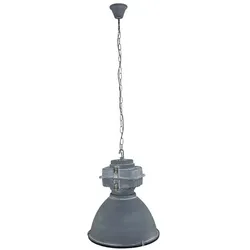 Hängelampe Pendelleuchte Industriell Küchenleuchte grau Wohnzimmerlampe Glas