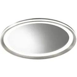 PERENZ Mirò LED-Spiegel Ø60 cm 58W, Titangrau, 3000K - Decken- & Wandmontage