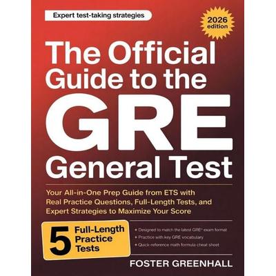 The Official Guide to the GRE General Test, Taschenbuch von Foster Greenhall, Cby Press, 978-93-7123-814-4