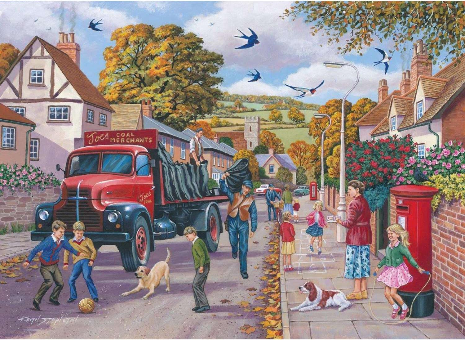 House of Puzzles Puzzel Coalman 1000 stukjes nostalgie