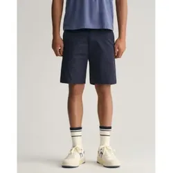 Gant für Jungen. 920038 Marineblaue Chino-Shorts (11/12años= 146/152cm), Lässig, Baumwolle, Kinderbekleidung