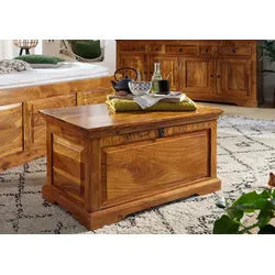 Truhe Akazie 90x50x50 honig lackiert OXFORD #0323