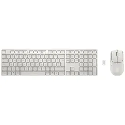 HP 495C Dual-Mode-Maus und -Tastatur für mehrere Geräte, weiss (DE, Kabellos), Tastatur, Weiss