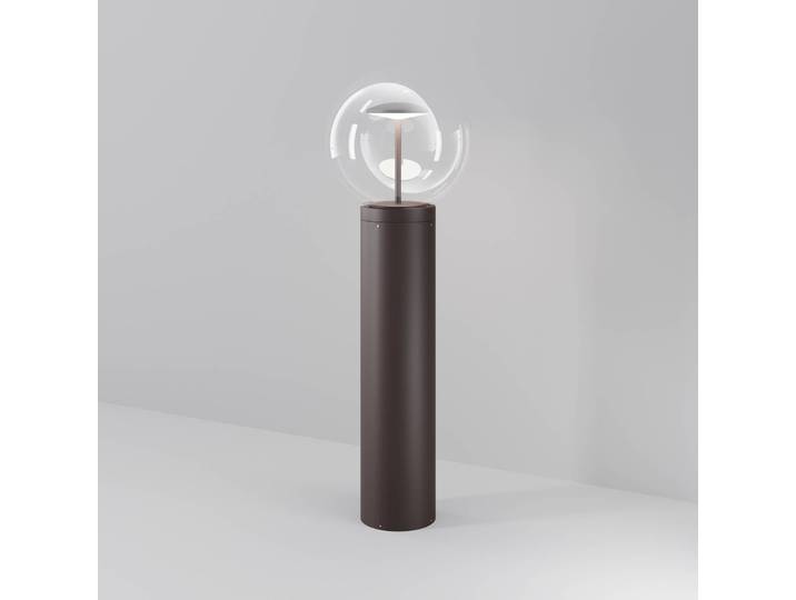 LED tuinpadverlichting Velora, bruin, hoogte 60 cm, metaal/glas, IP65 Velora, bruin / roest, metaal, Modern